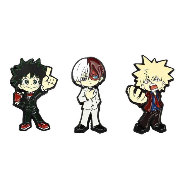 Bioworld MY HERO ACADEMIA CHIBI CHARACTER LAPEL PINS 1 Bioworld MY HERO ACADEMIA CHIBI CHARACTER LAPEL PINS