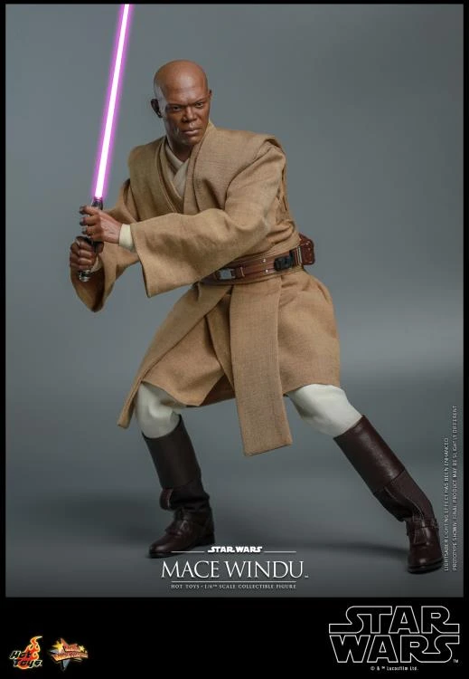 PRE-ORDER Star Wars: Attack Of The Clones Mace Windu 1/6th Scale Collectible Figure 9 PRE-ORDER Star Wars: Attack Of The Clones Mace Windu 1/6th Scale Collectible Figure - Image 9