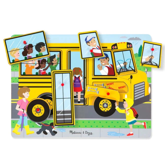 Melissa & Doug The Wheels On The Bus Sound Puzzle 1 Melissa & Doug The Wheels On The Bus Sound Puzzle
