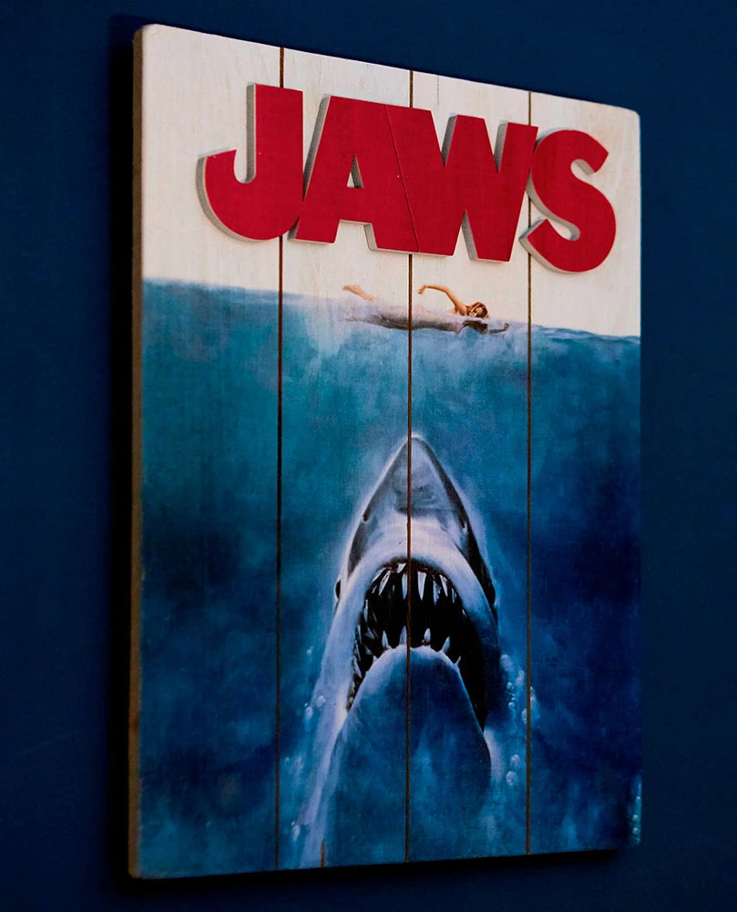 Jaws WOODART 3D "1975 Art" Wood Wall Art - Jaws 1 Jaws WOODART 3D "1975 Art" Wood Wall Art - Jaws