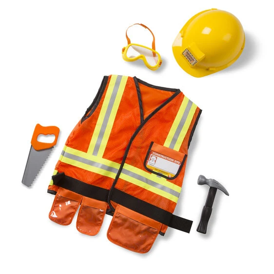 Melissa & Doug Construction Worker Role Play Costume Set 1 Melissa & Doug Construction Worker Role Play Costume Set