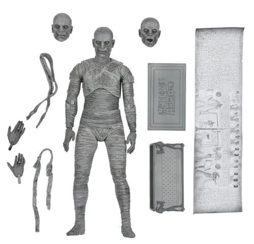 NECA Universal Monsters 7 Inch Action Figure Ultimate - Mummy Black & White Version 2 NECA Universal Monsters 7 Inch Action Figure Ultimate - Mummy Black & White Version - Image 2