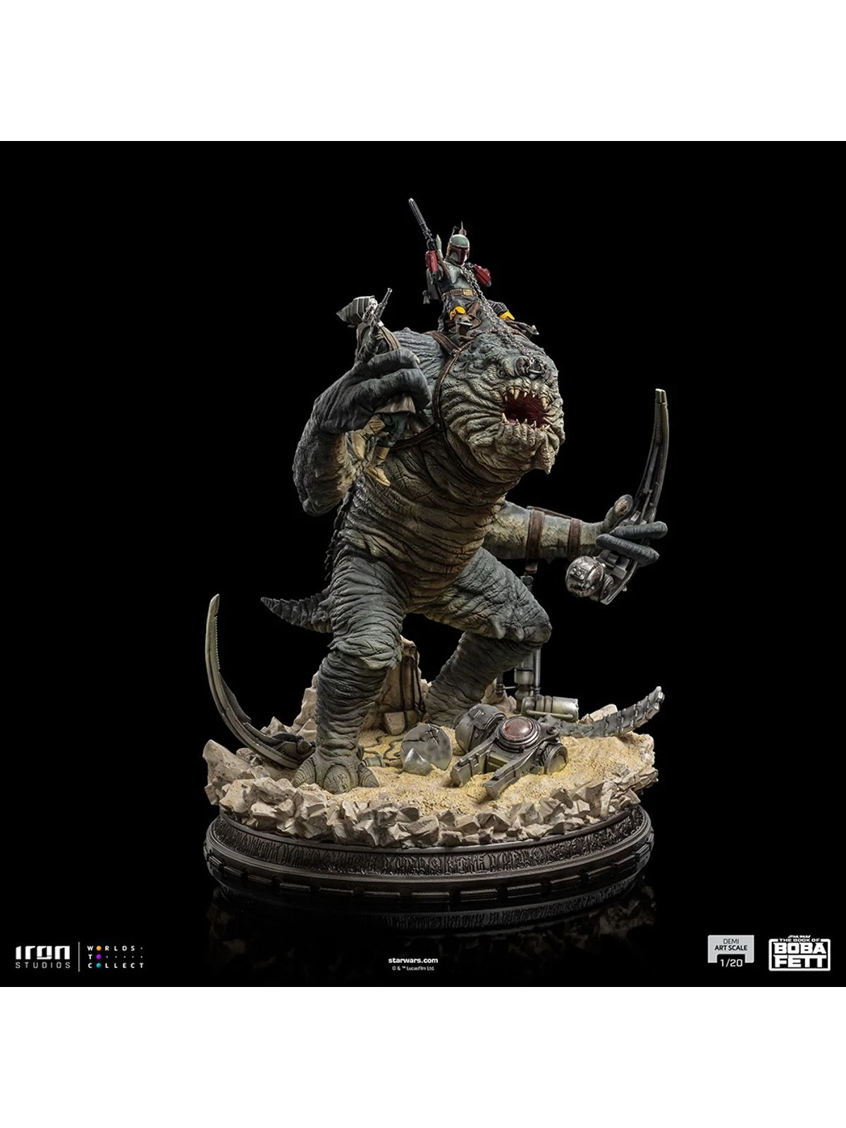 PRE-ORDER - Statue Boba Fett & Rancor - The Book Of Boba Fett - Demi Art Scale 1/20 - Iron Studios 3 PRE-ORDER - Statue Boba Fett & Rancor - The Book Of Boba Fett - Demi Art Scale 1/20 - Iron Studios - Image 3