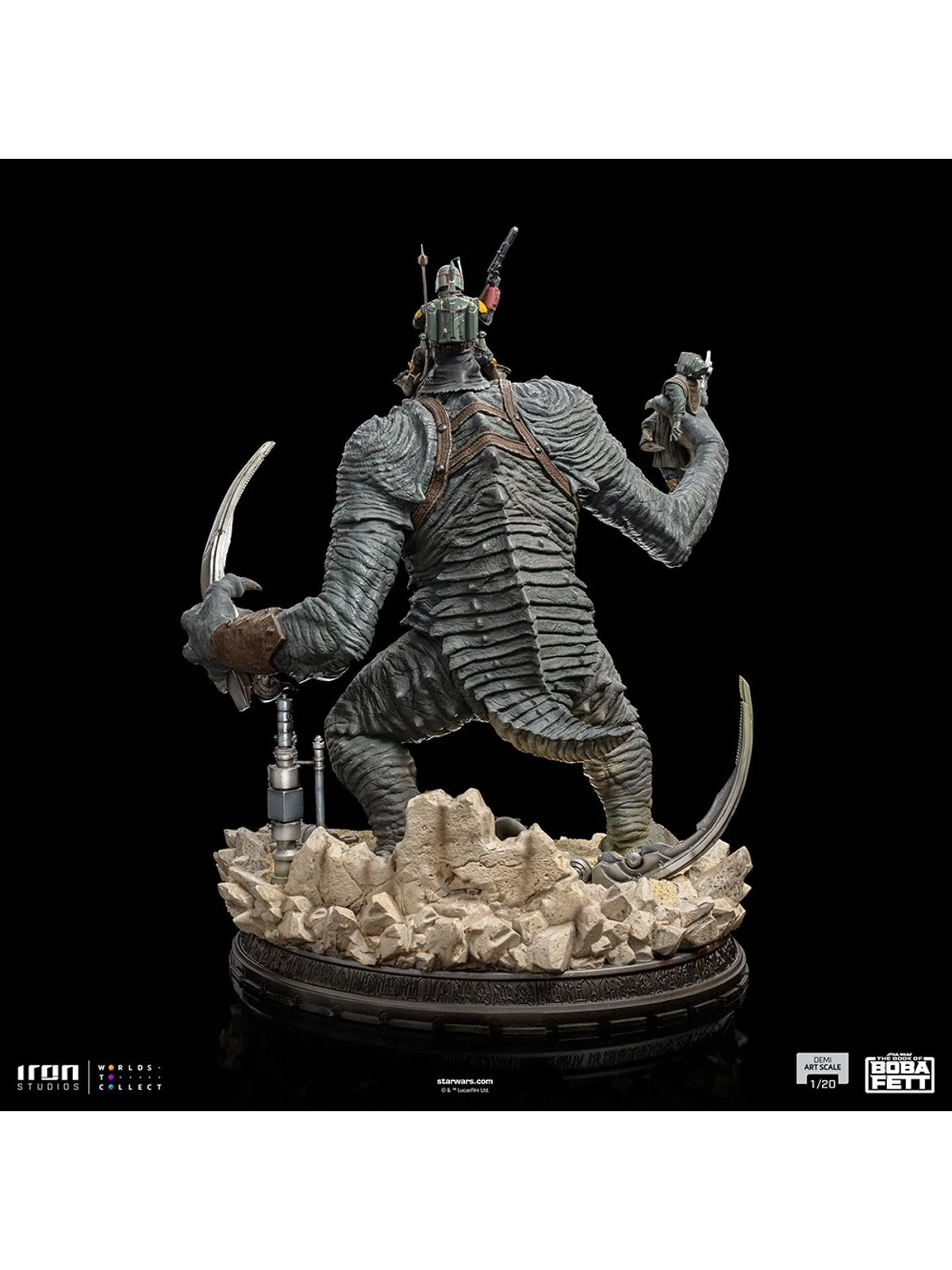 PRE-ORDER - Statue Boba Fett & Rancor - The Book Of Boba Fett - Demi Art Scale 1/20 - Iron Studios 5 PRE-ORDER - Statue Boba Fett & Rancor - The Book Of Boba Fett - Demi Art Scale 1/20 - Iron Studios - Image 5