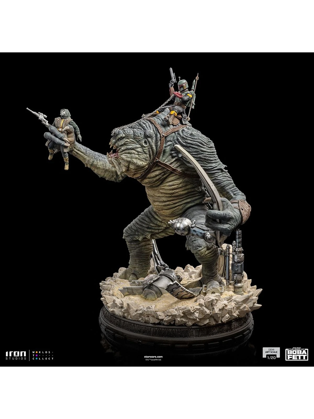 PRE-ORDER - Statue Boba Fett & Rancor - The Book Of Boba Fett - Demi Art Scale 1/20 - Iron Studios 6 PRE-ORDER - Statue Boba Fett & Rancor - The Book Of Boba Fett - Demi Art Scale 1/20 - Iron Studios - Image 6