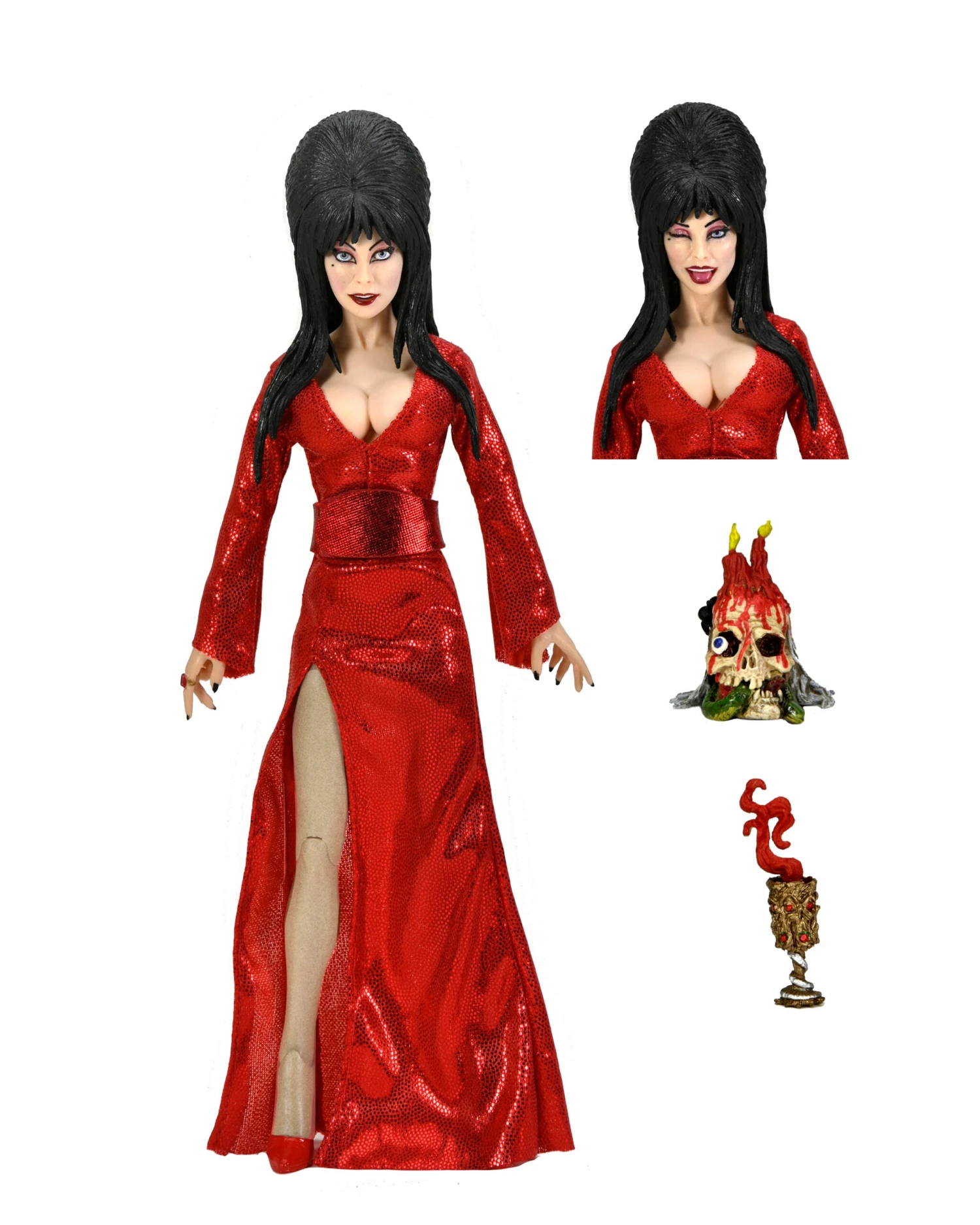 NECA Elvira 8” Clothed Action Figure – “Red, Fright, And Boo” 2 NECA Elvira 8” Clothed Action Figure – “Red, Fright, And Boo” - Image 2