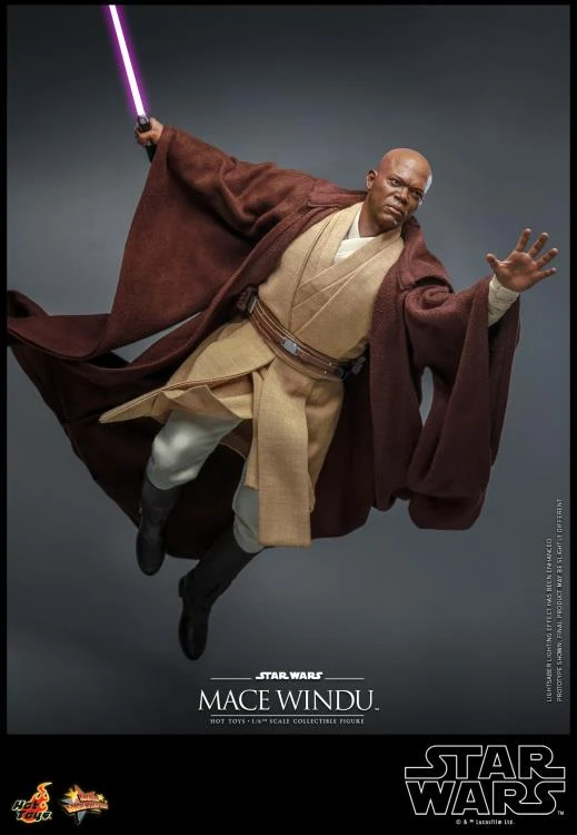 PRE-ORDER Star Wars: Attack Of The Clones Mace Windu 1/6th Scale Collectible Figure 4 PRE-ORDER Star Wars: Attack Of The Clones Mace Windu 1/6th Scale Collectible Figure - Image 4