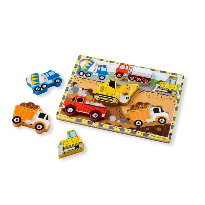 Melissa & Doug Construction Chunky Puzzle - 6 Pieces 1 Melissa & Doug Construction Chunky Puzzle - 6 Pieces