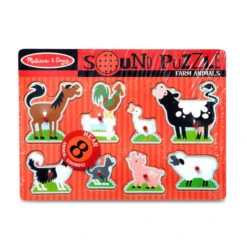 Melissa & Doug Farm Animals Sound Puzzle - 8 Pieces