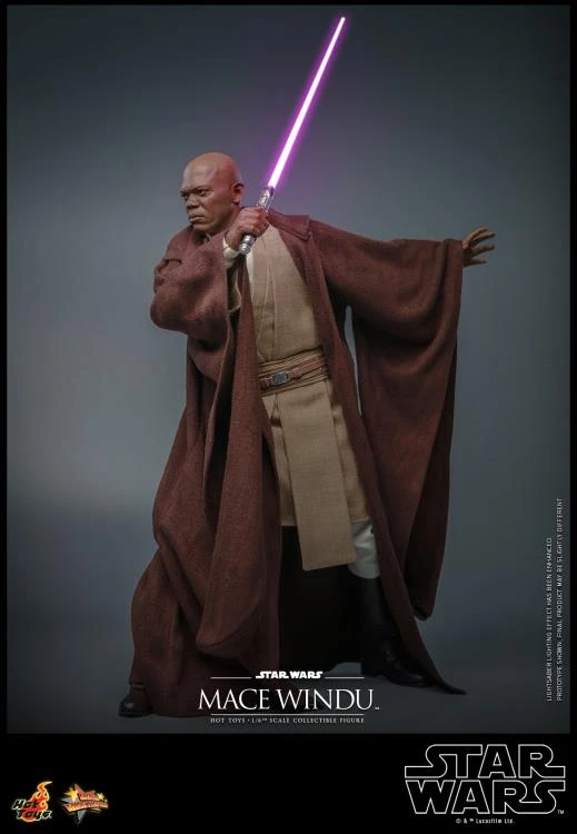 PRE-ORDER Star Wars: Attack Of The Clones Mace Windu 1/6th Scale Collectible Figure 6 PRE-ORDER Star Wars: Attack Of The Clones Mace Windu 1/6th Scale Collectible Figure - Image 6