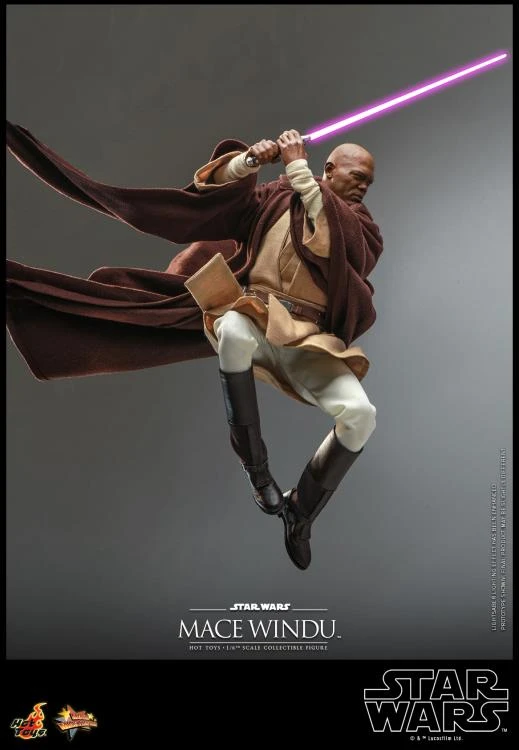 PRE-ORDER Star Wars: Attack Of The Clones Mace Windu 1/6th Scale Collectible Figure 5 PRE-ORDER Star Wars: Attack Of The Clones Mace Windu 1/6th Scale Collectible Figure - Image 5