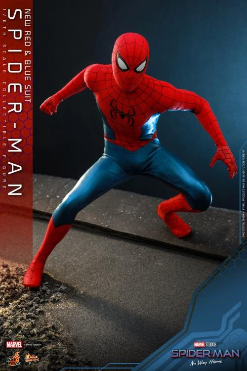 PRE-ORDER Spider-Man: No Way Home MMS680 Spider-Man (New Red And Blue Suit) 1/6th Scale Collectible Figure 7 PRE-ORDER Spider-Man: No Way Home MMS680 Spider-Man (New Red And Blue Suit) 1/6th Scale Collectible Figure - Image 7