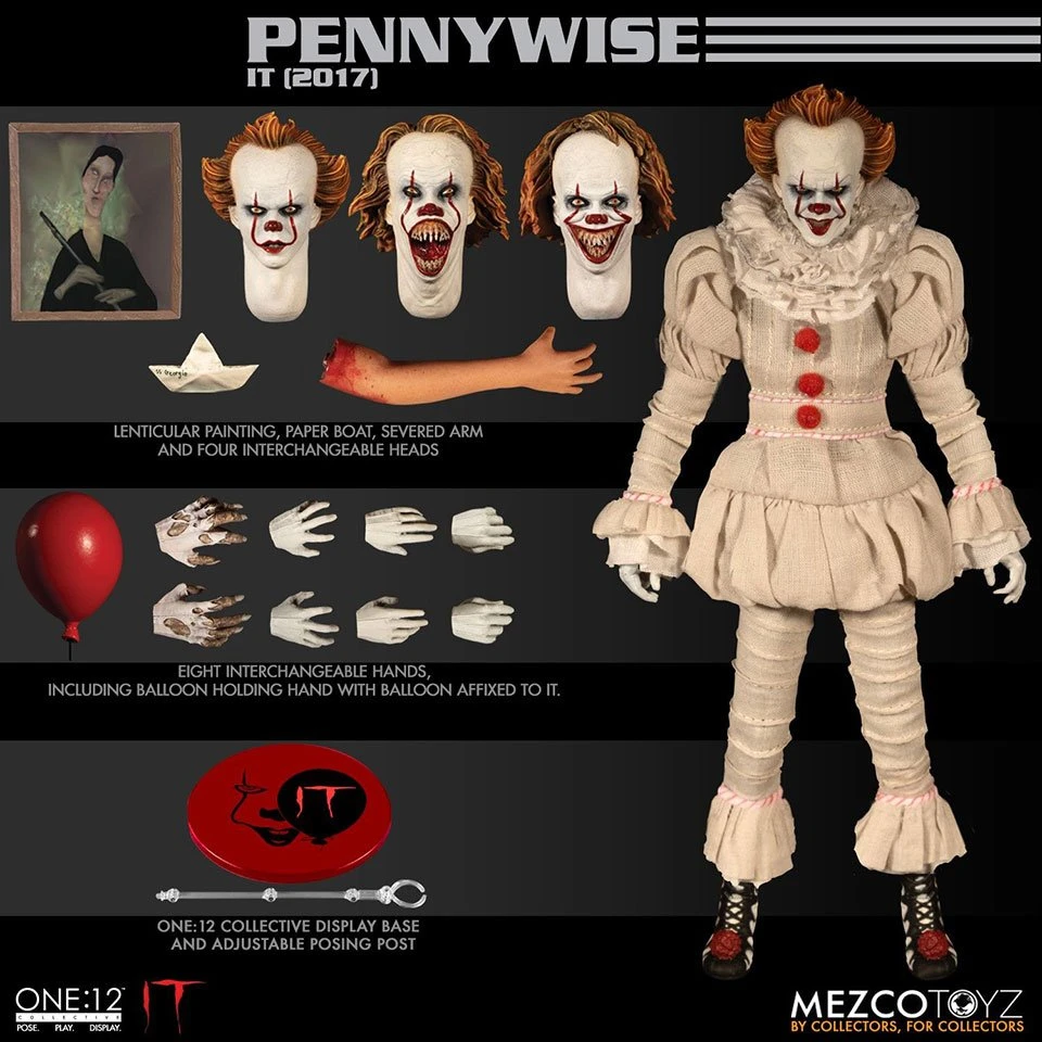 One:12 Collective IT Pennywise Figure 10 One:12 Collective IT Pennywise Figure - Image 10