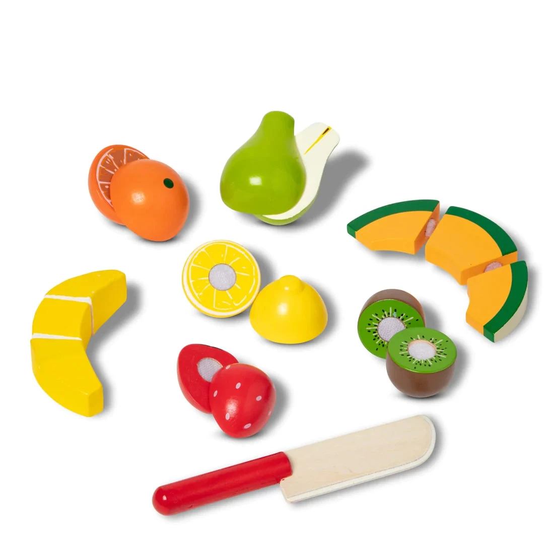 Melissa & Doug Cutting Fruit Set - Wooden Play Food 4 Melissa & Doug Cutting Fruit Set - Wooden Play Food - Image 4