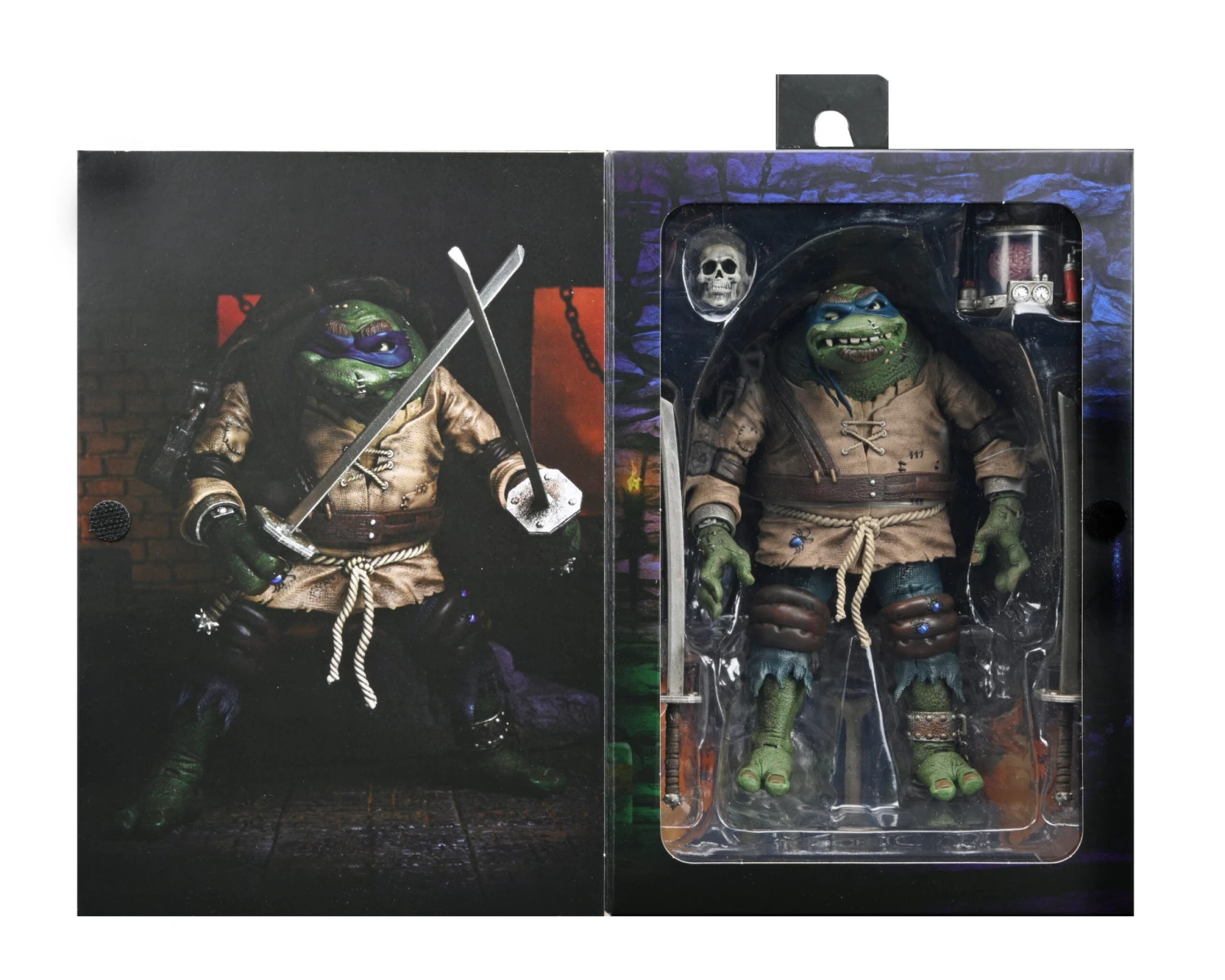 NECA Universal Monsters Teenage Mutant Ninja Turtles Ultimate Leonardo Hunchback 7 Inch Scale Action Figure 2 NECA Universal Monsters Teenage Mutant Ninja Turtles Ultimate Leonardo Hunchback 7 Inch Scale Action Figure - Image 2