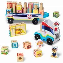 Melissa & Doug PAW Patrol Wooden ABC Block Truck