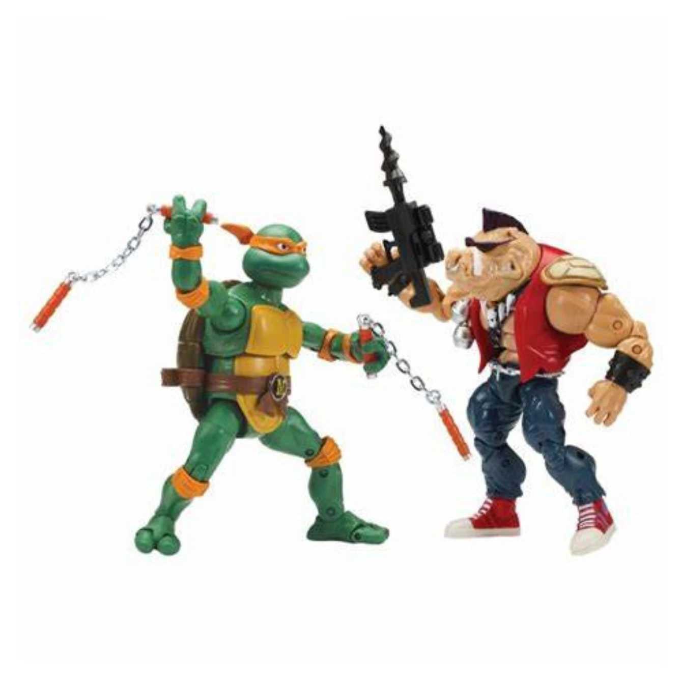 Teenage Mutant Ninja Turtles Classic Michelangelo Vs. Bebop Action Figure 2-Pack 1 Teenage Mutant Ninja Turtles Classic Michelangelo Vs. Bebop Action Figure 2-Pack