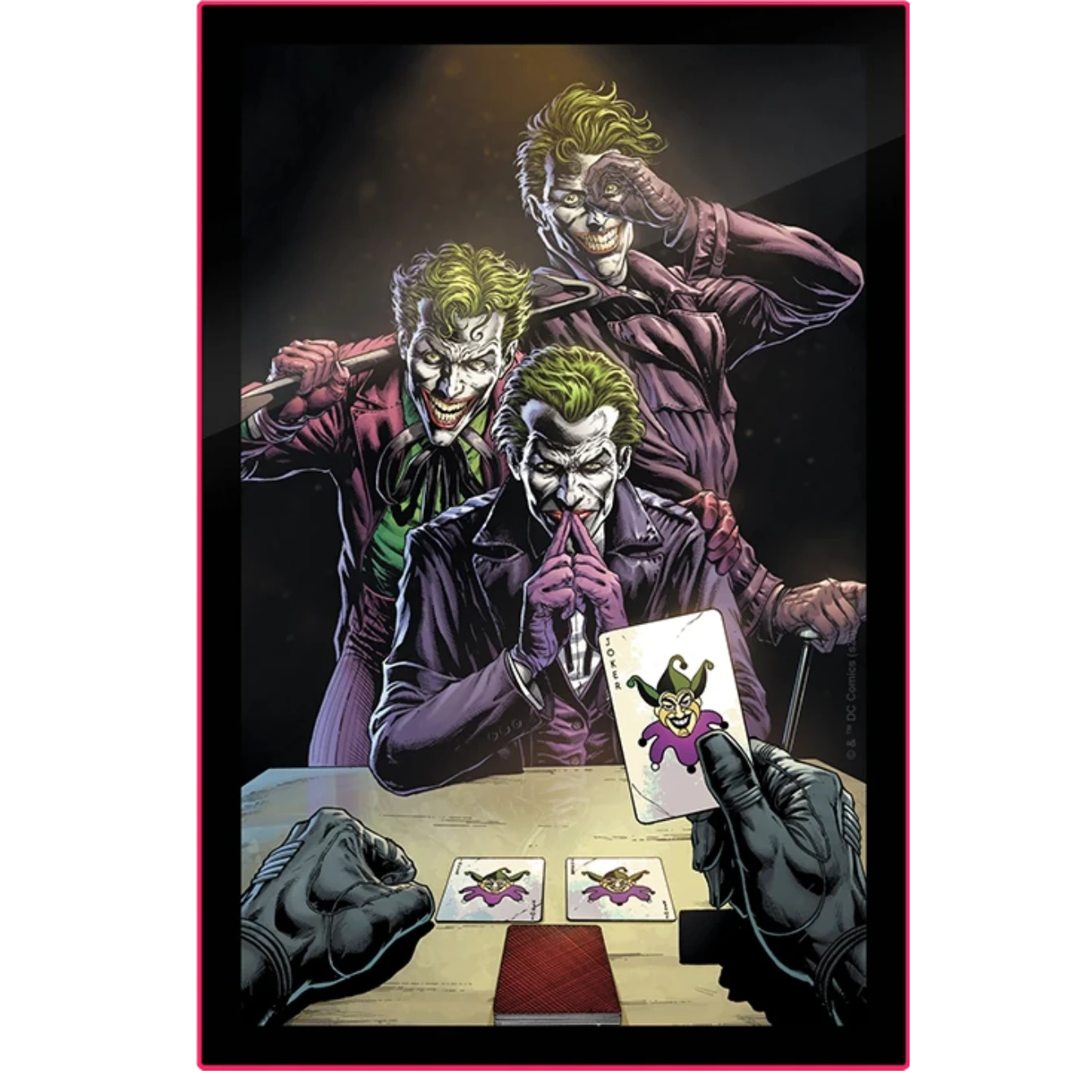 Three Jokers Comic Cover LED Poster Sign (Large) Wall Light 1 Three Jokers Comic Cover LED Poster Sign (Large) Wall Light