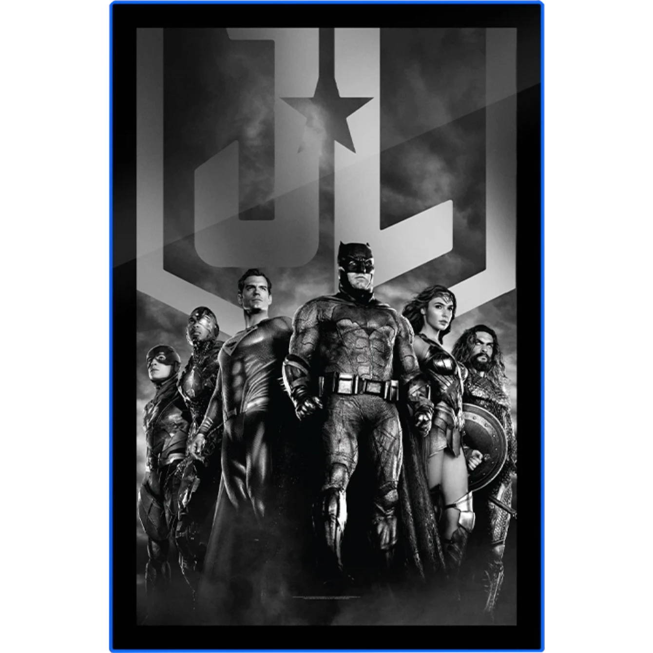 Zack Snyder’s Justice League B&W Group Scene LED Poster Sign (Large) Wall Light 1 Zack Snyder’s Justice League B&W Group Scene LED Poster Sign (Large) Wall Light