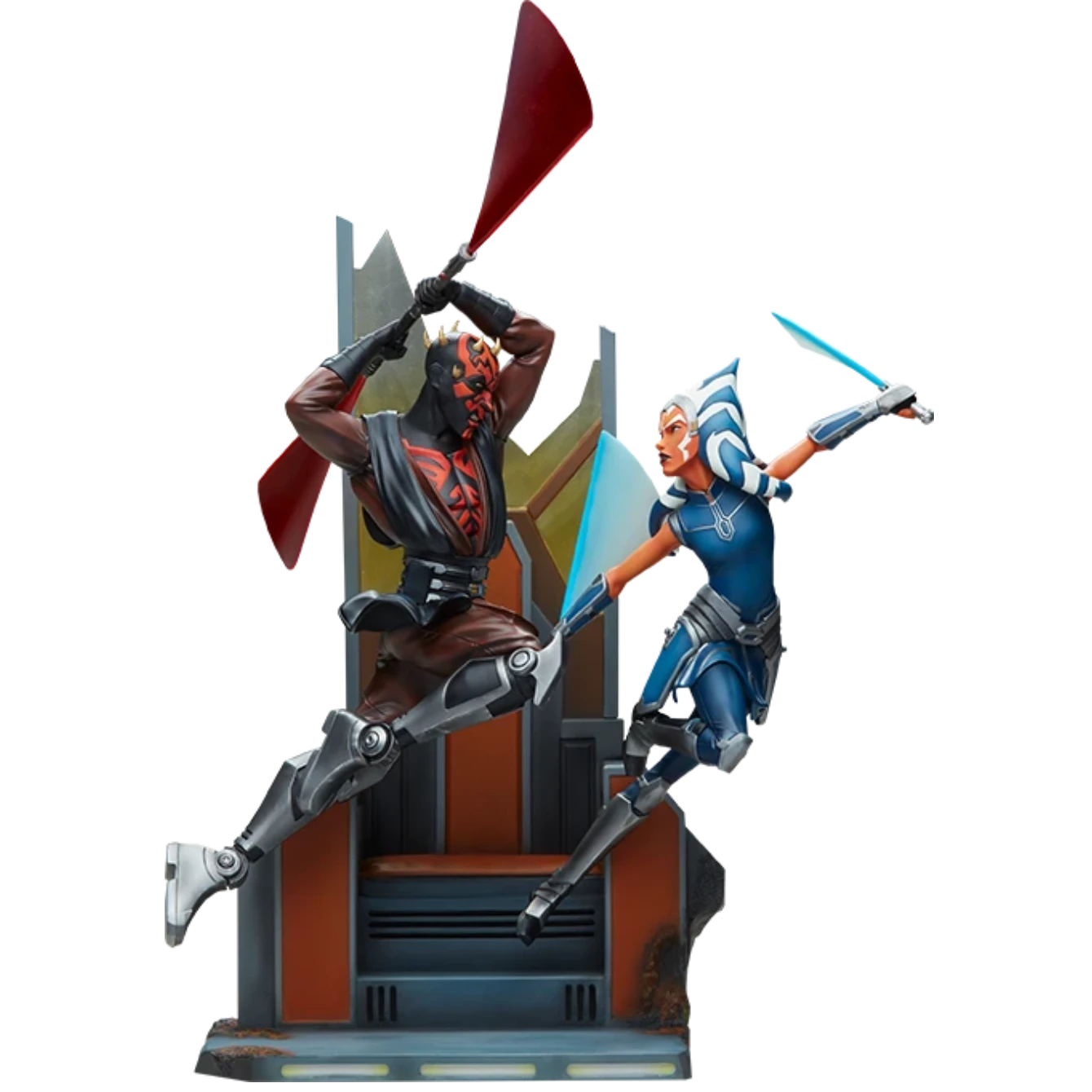 Ahsoka Tano Vs Darth Maul Sideshow Statue 1 Ahsoka Tano Vs Darth Maul Sideshow Statue