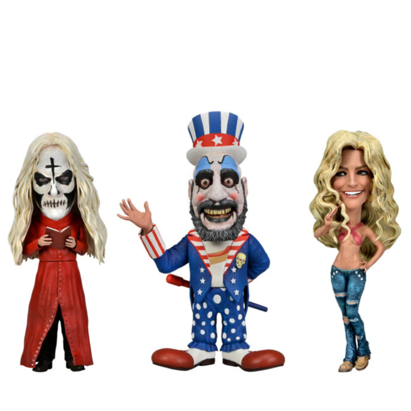 NECA House Of 1000 Corpses – 20th Anniversary Stylized Figures – Little Big Head 3pk 1 NECA House Of 1000 Corpses – 20th Anniversary Stylized Figures – Little Big Head 3pk
