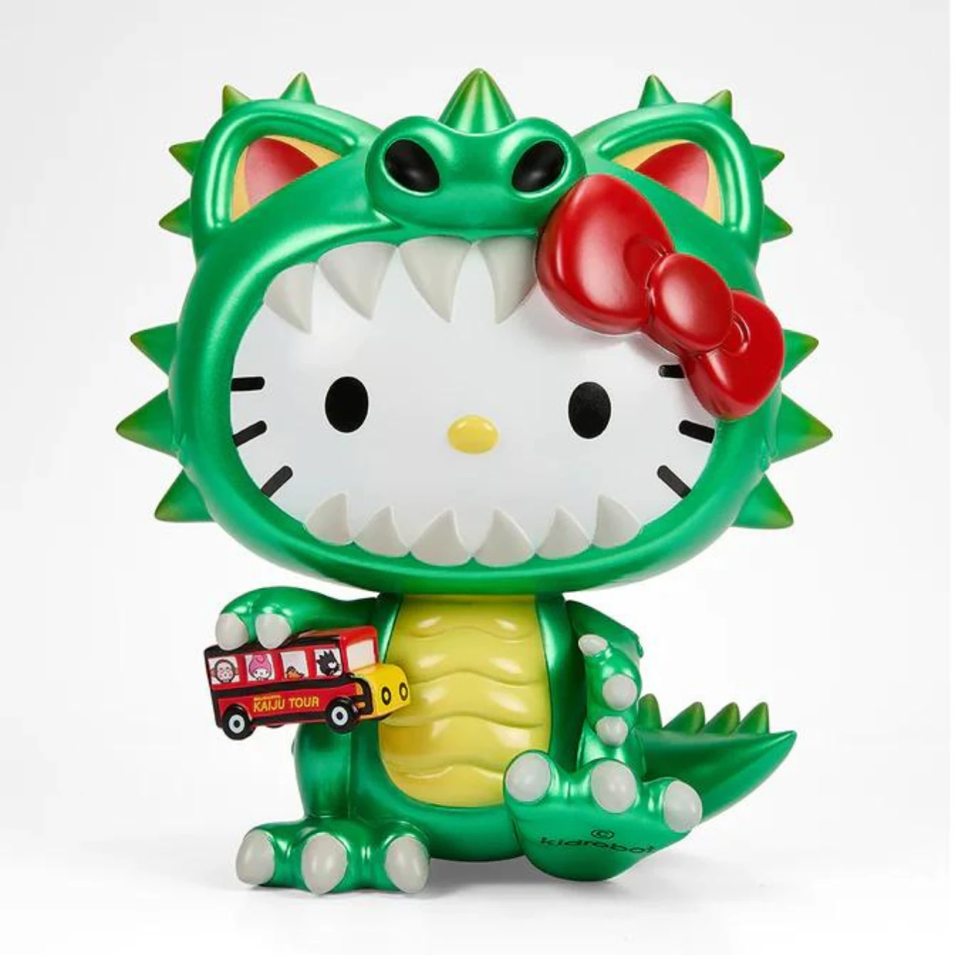 NECA Hello Kitty Cosplay Kaiju (Metallic Green) 8" Vinyl Art Figure 2 NECA Hello Kitty Cosplay Kaiju (Metallic Green) 8" Vinyl Art Figure - Image 2