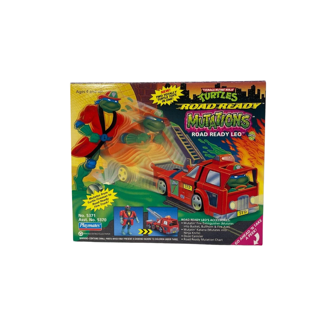 TMNT Teenage Mutant Ninja Turtles 1993 Mutations Road Ready Leo 1 TMNT Teenage Mutant Ninja Turtles 1993 Mutations Road Ready Leo