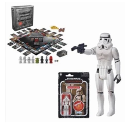 Star Wars The Mandalorian Monopoly Collector's Edition With Retro Remnant Stormtrooper Action Figure