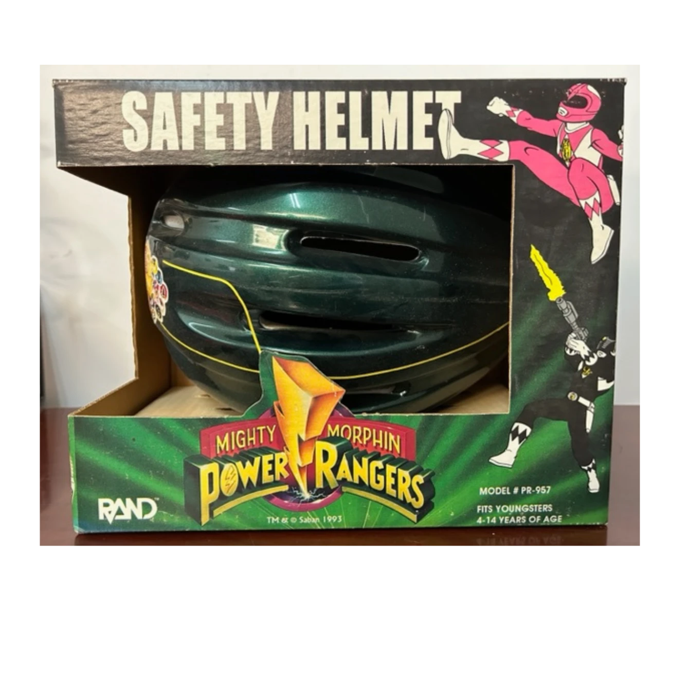 Vintage 1993 Mighty Morphin Power Rangers Bike Safety Helmet 1 Vintage 1993 Mighty Morphin Power Rangers Bike Safety Helmet