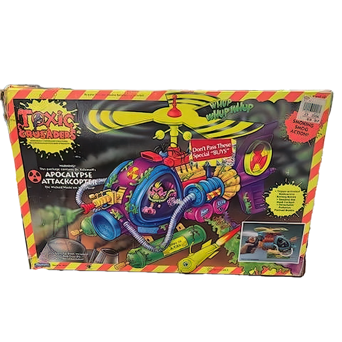 1991 Playmates Toxic Crusaders Boxed Vehicle - Apocalypse Attackcopter 1 1991 Playmates Toxic Crusaders Boxed Vehicle - Apocalypse Attackcopter