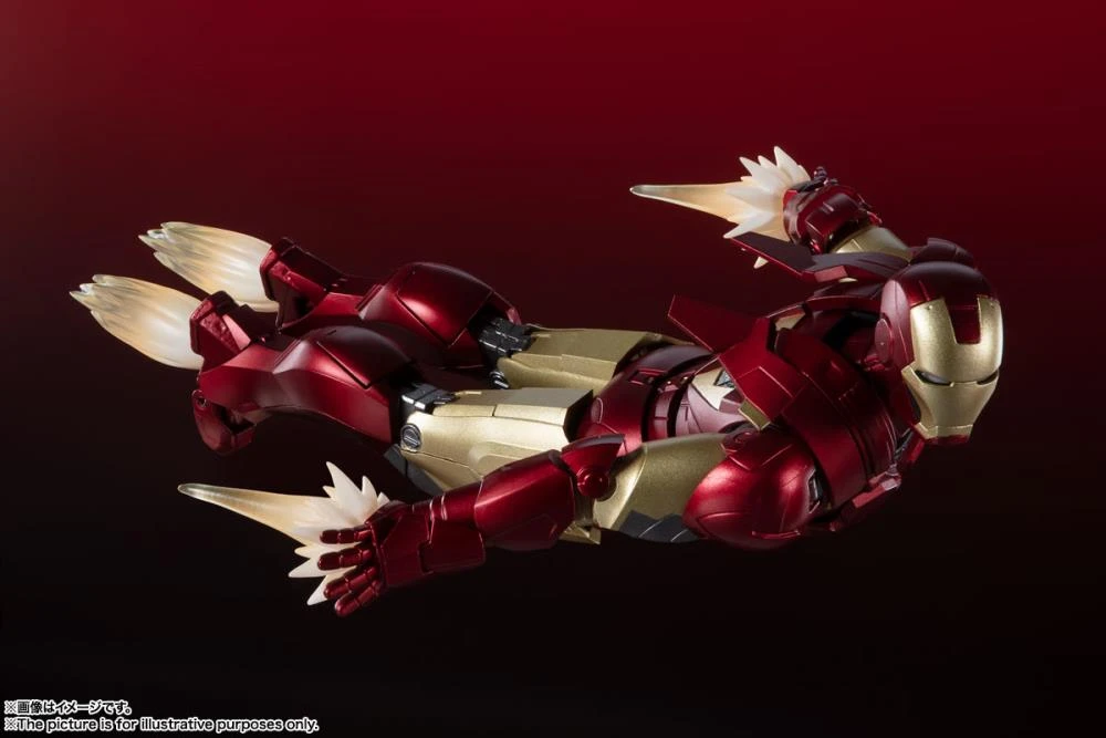Bandai Marvel The Avengers S.H.Figuarts Iron Man Mark 6 (Battle Of New York Edition) 6" Scale Action Figure 3 Bandai Marvel The Avengers S.H.Figuarts Iron Man Mark 6 (Battle Of New York Edition) 6" Scale Action Figure - Image 3