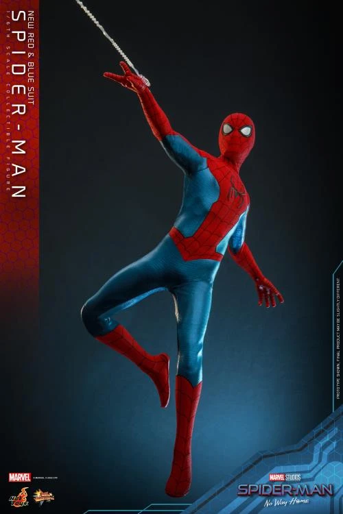 PRE-ORDER Spider-Man: No Way Home MMS680 Spider-Man (New Red And Blue Suit) 1/6th Scale Collectible Figure 4 PRE-ORDER Spider-Man: No Way Home MMS680 Spider-Man (New Red And Blue Suit) 1/6th Scale Collectible Figure - Image 4
