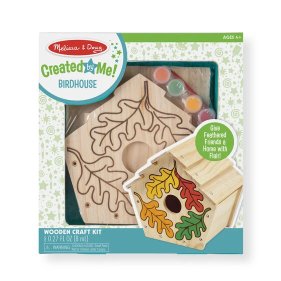 Melissa & Doug Created By Me! Birdhouse Wooden Craft Kit 1 Melissa & Doug Created By Me! Birdhouse Wooden Craft Kit