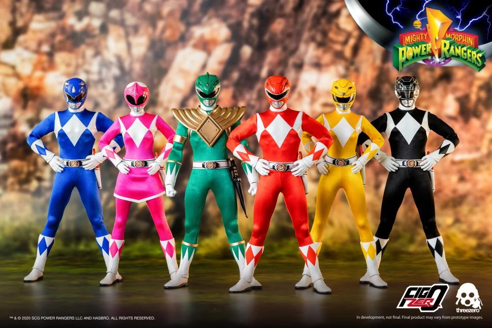 Mighty Morphin Power Rangers Core Rangers & Green Ranger 1/6 Scale Figure 6-Pack 2 Mighty Morphin Power Rangers Core Rangers & Green Ranger 1/6 Scale Figure 6-Pack - Image 2