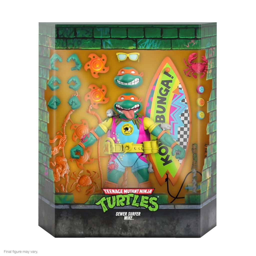 Super7 Teenage Mutant Ninja Turtles Ultimates Mike The Sewer Surfer Action Figure 2 Super7 Teenage Mutant Ninja Turtles Ultimates Mike The Sewer Surfer Action Figure - Image 2