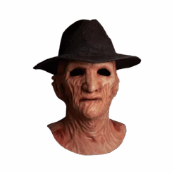 A Nightmare On Elm Street 2: Freddy’s Revenge- Deluxe Freddy Krueger Mask With Fedora Hat