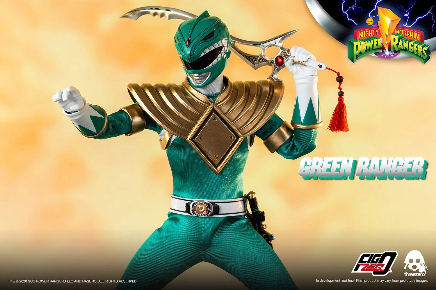 Mighty Morphin Power Rangers FigZero Green Ranger 1/6 Scale Figure 2 Mighty Morphin Power Rangers FigZero Green Ranger 1/6 Scale Figure - Image 2
