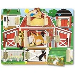 Melissa & Doug Melissa And Doug Wooden Magnetic Hide And Seek Farm