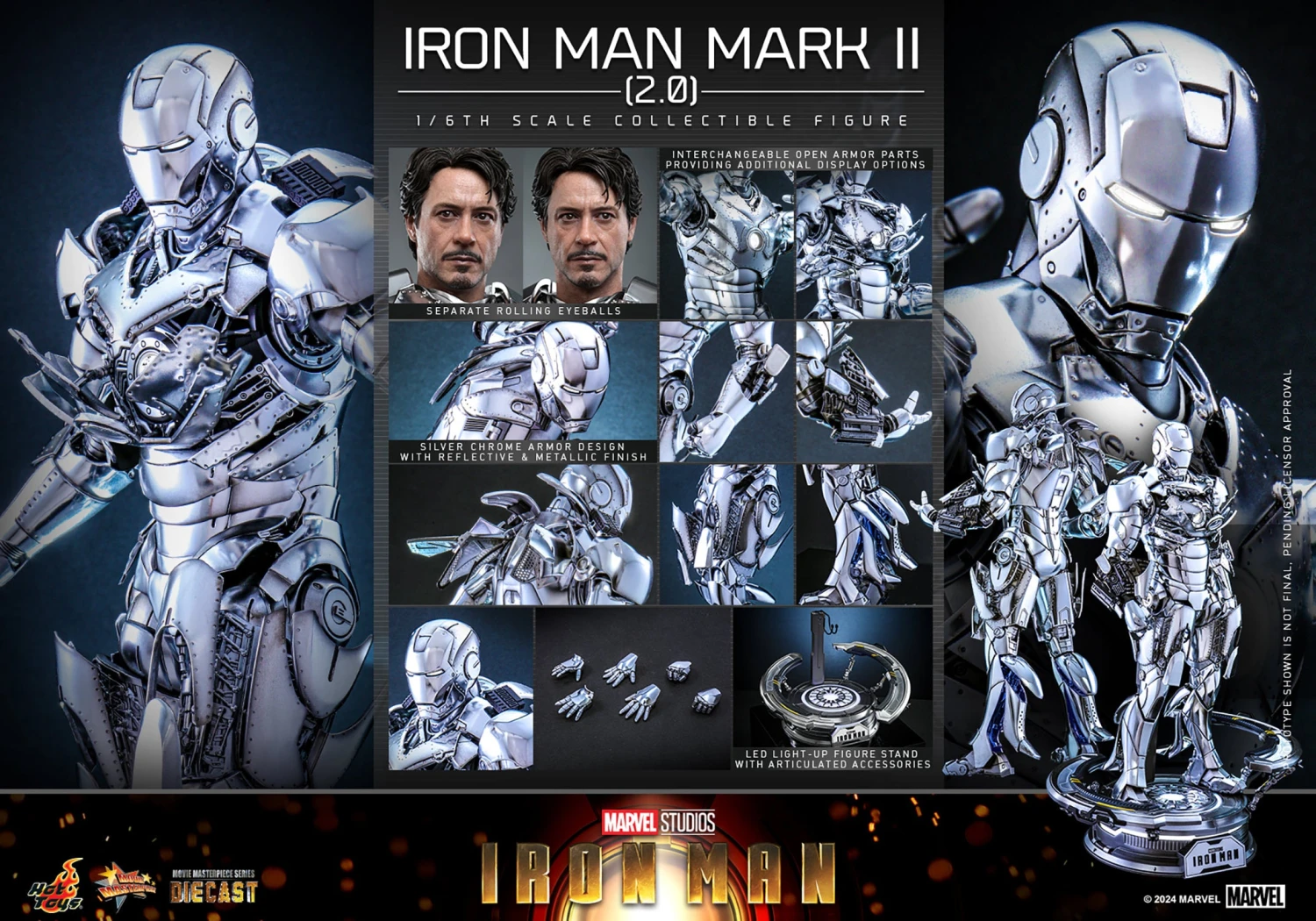 PRE-ORDER Iron Man Mark II (2.0) Hot Toys 3 PRE-ORDER Iron Man Mark II (2.0) Hot Toys - Image 3