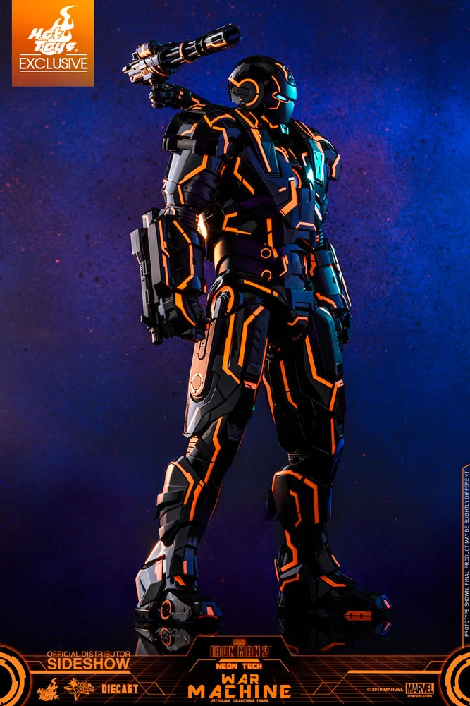 Neon Tech War Machine - Sixth Scale Figure By Hot Toys 2 Neon Tech War Machine - Sixth Scale Figure By Hot Toys - Image 2
