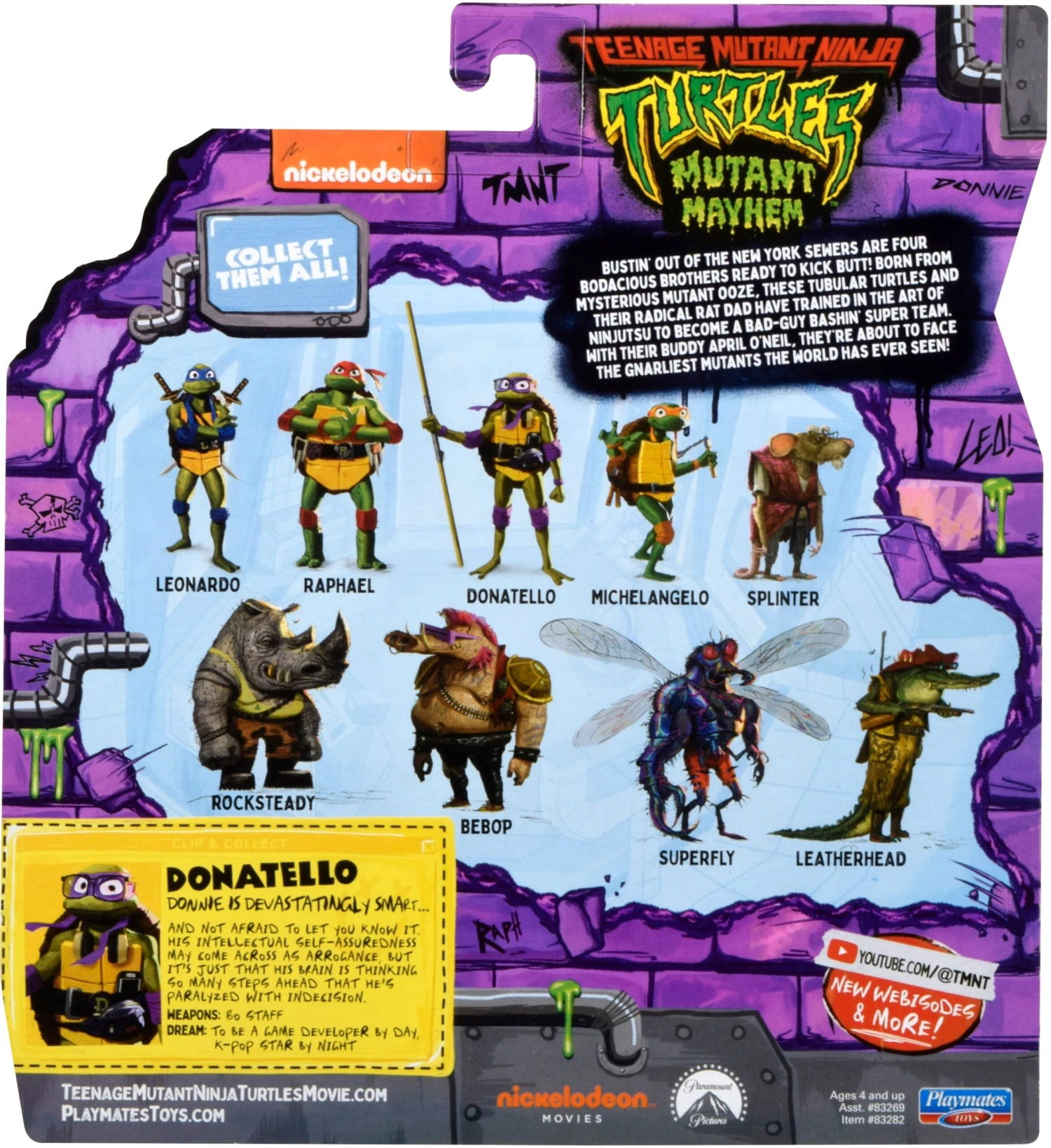 Teenage Mutant Ninja Turtles: Mutant Mayhem: Donatello: Action Figure 2 Teenage Mutant Ninja Turtles: Mutant Mayhem: Donatello: Action Figure - Image 2