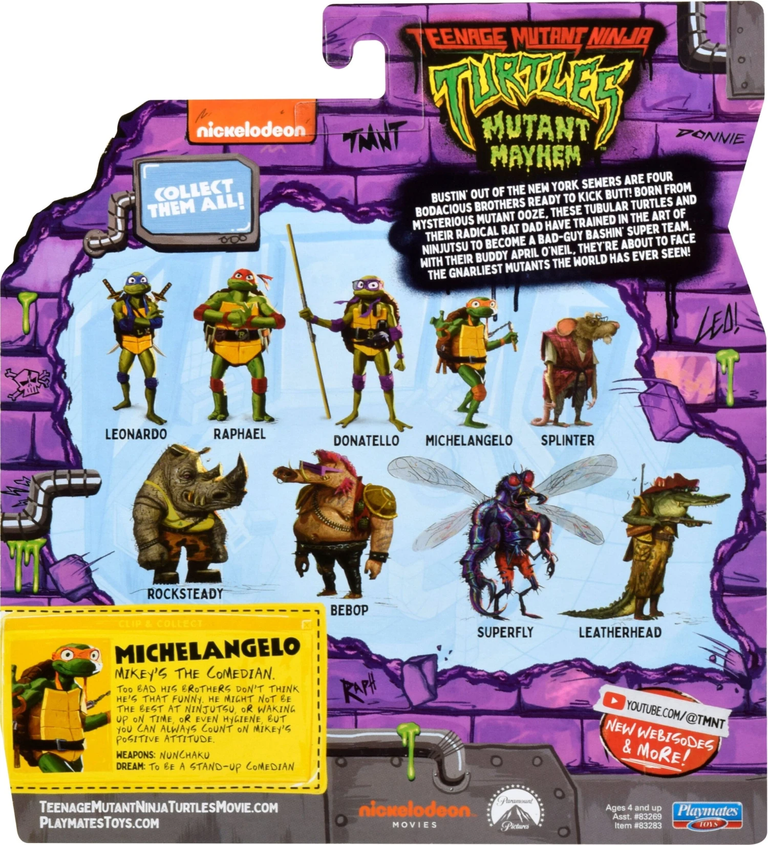 Teenage Mutant Ninja Turtles: Mutant Mayhem: Michelangelo: Action Figure 2 Teenage Mutant Ninja Turtles: Mutant Mayhem: Michelangelo: Action Figure - Image 2