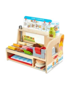 Melissa & Doug Melissa And Doug Wooden Slice And Stack Sandwich Counter