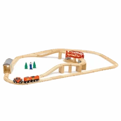 Melissa & Doug Swivel Bridge Train Set