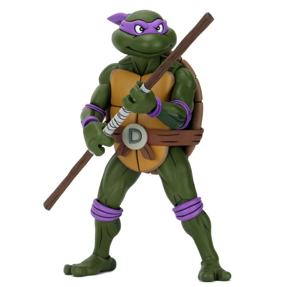NECA Teenage Mutant Ninja Turtles Turtles 1/4 Scale Cartoon Donatello Action Figure 1 NECA Teenage Mutant Ninja Turtles Turtles 1/4 Scale Cartoon Donatello Action Figure