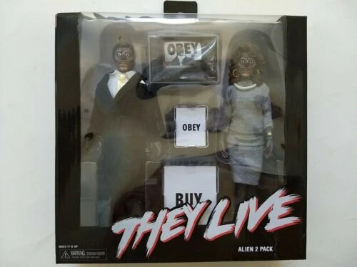 They Live NECA Retro Clothed Alien 8" Action Fig 2 Pack 2 They Live NECA Retro Clothed Alien 8" Action Fig 2 Pack - Image 2
