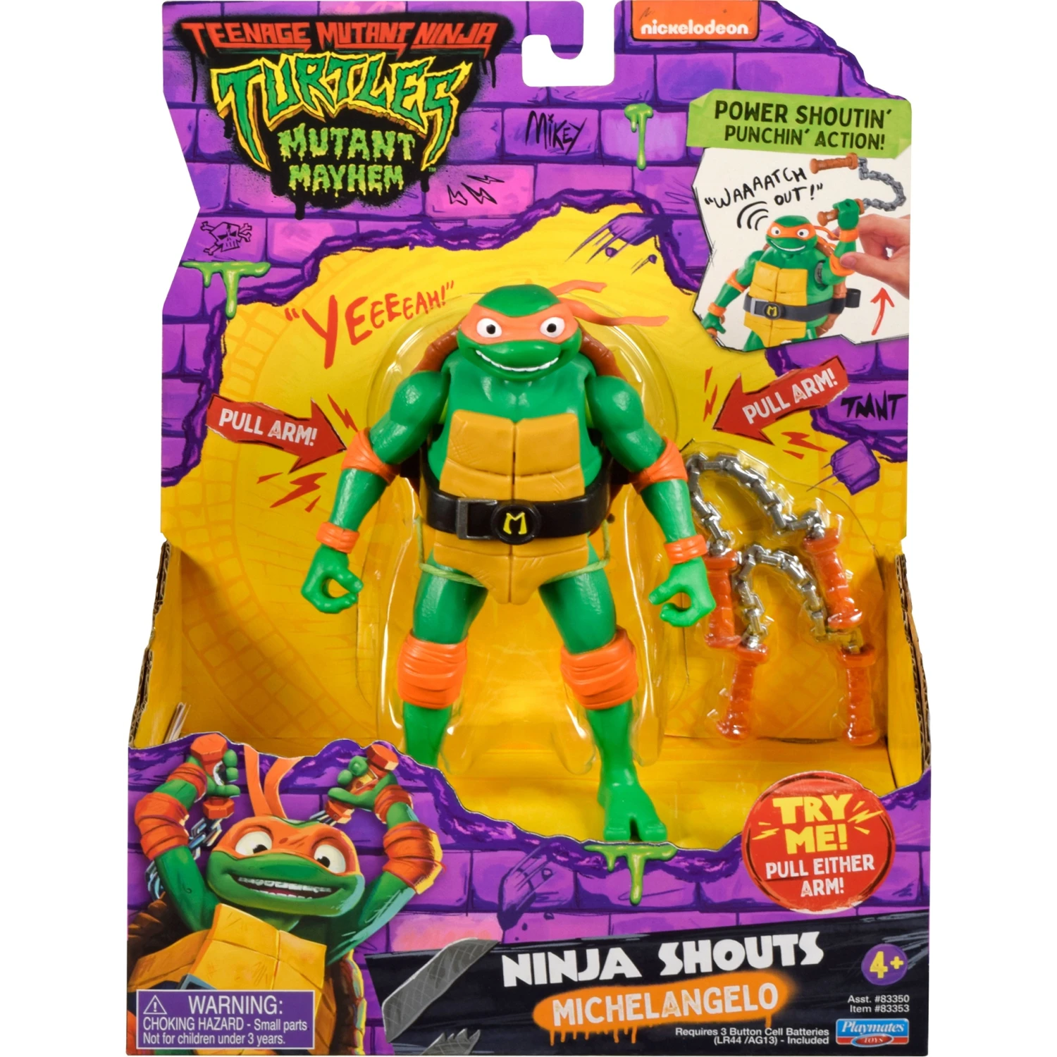 Teenage Mutant Ninja Turtles: Mutant Mayhem: Michelangelo: Action Figure With Audio 1 Teenage Mutant Ninja Turtles: Mutant Mayhem: Michelangelo: Action Figure With Audio