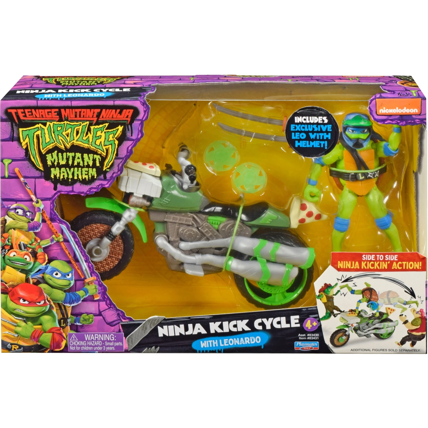 Teenage Mutant Ninja Turtles: Mutant Mayhem: Leonardo: Vehicle Figure Set 1 Teenage Mutant Ninja Turtles: Mutant Mayhem: Leonardo: Vehicle Figure Set