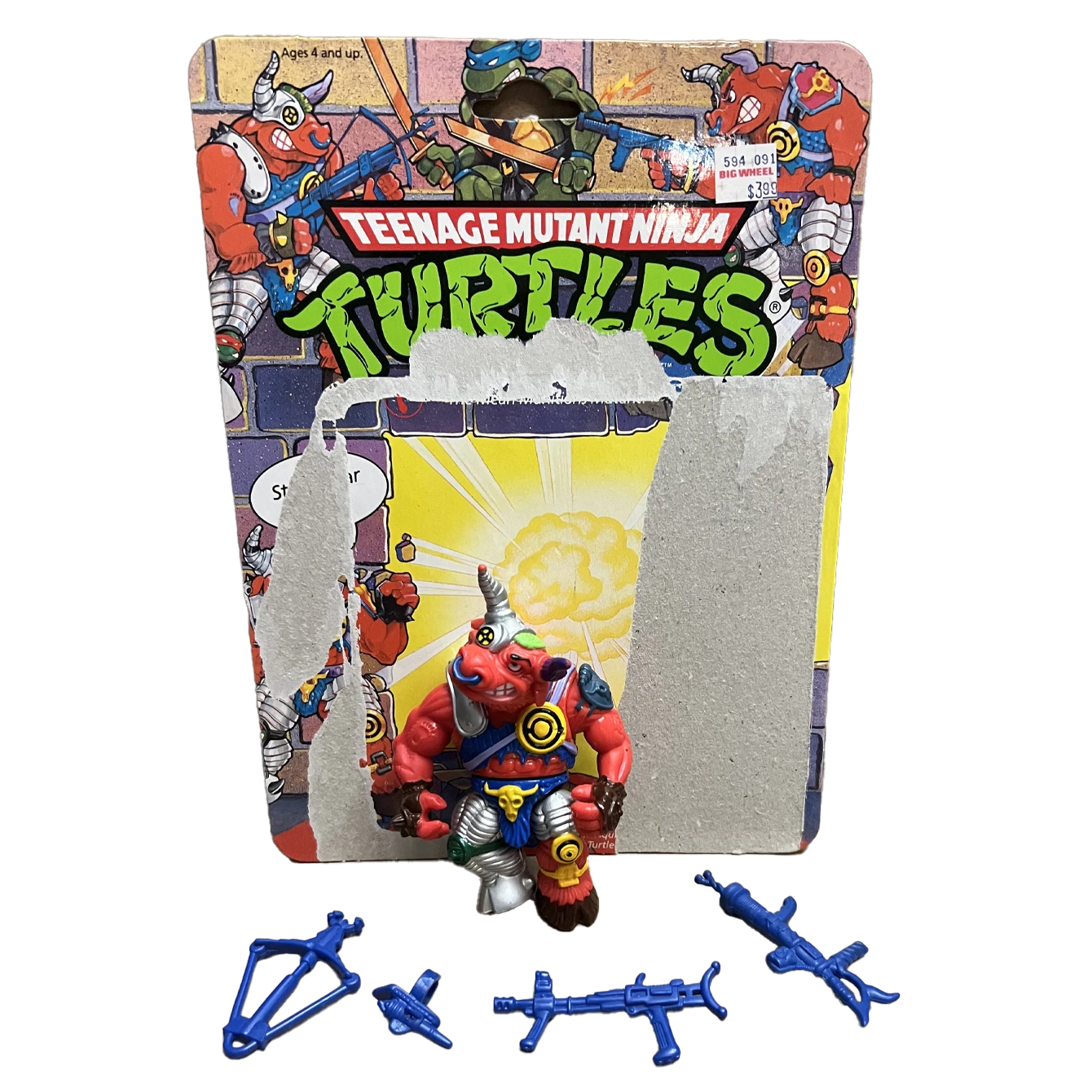 TMNT 1991 Groundchuck Action Figure Teenage Mutant Ninja Turtles Playmates 1 TMNT 1991 Groundchuck Action Figure Teenage Mutant Ninja Turtles Playmates