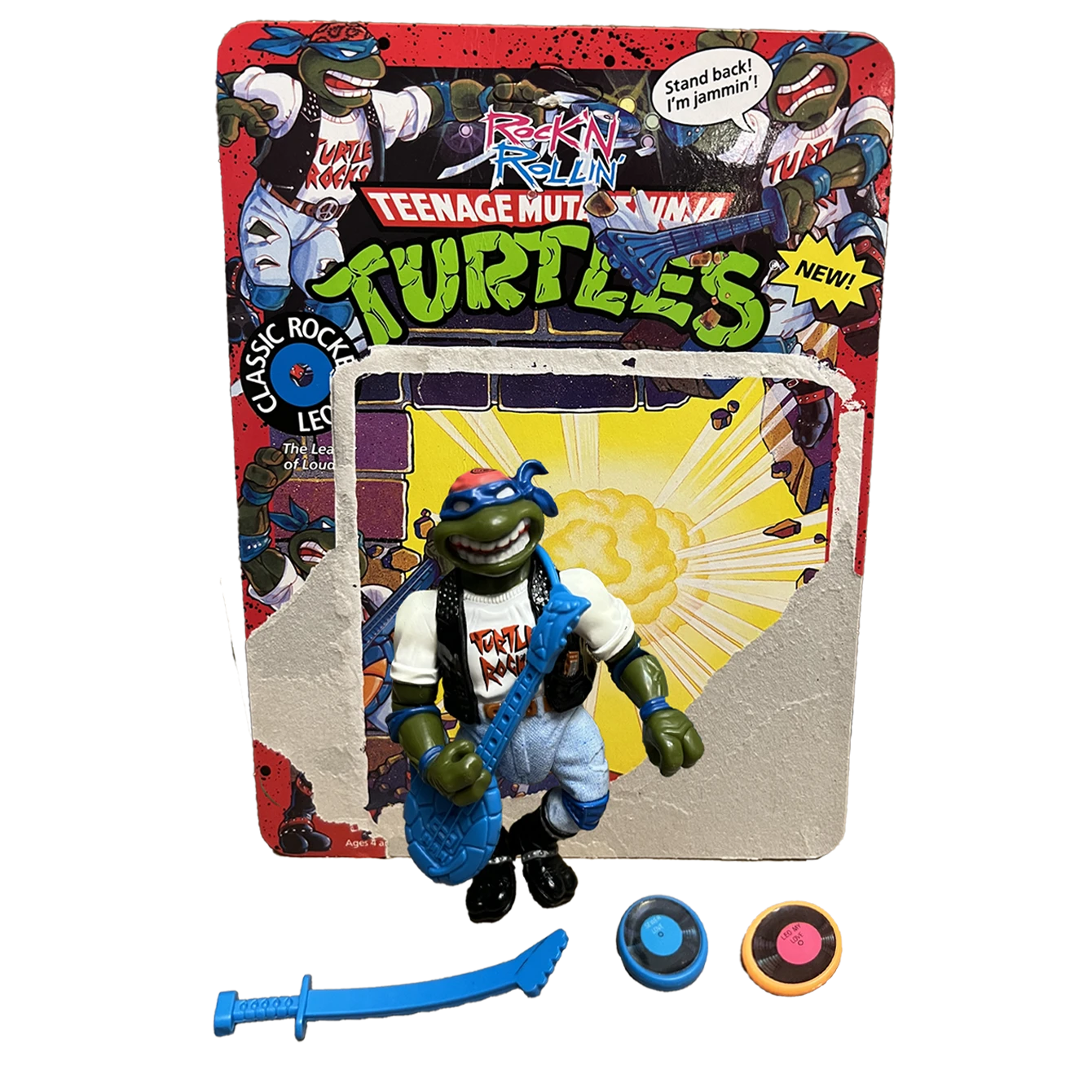 TMNT 1991 Classic Rock Leo Action Figure Teenage Mutant Ninja Turtles Playmates 1 TMNT 1991 Classic Rock Leo Action Figure Teenage Mutant Ninja Turtles Playmates